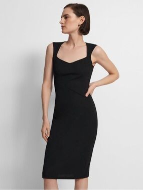 Theory Black Sleeveless Sheath Dress - Elegant Everyday